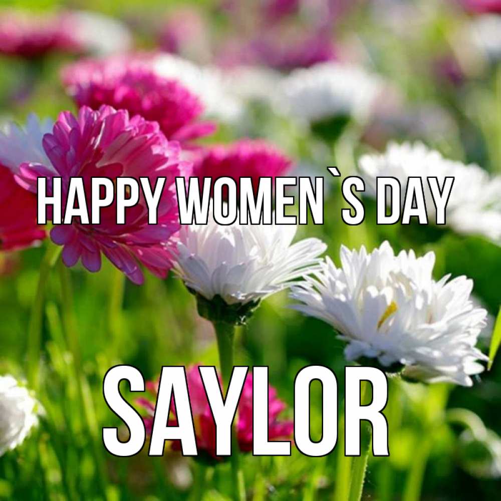 Greetings card с именем, Saylor happy women`s day международный женский день 1 Greetings with text for free download 